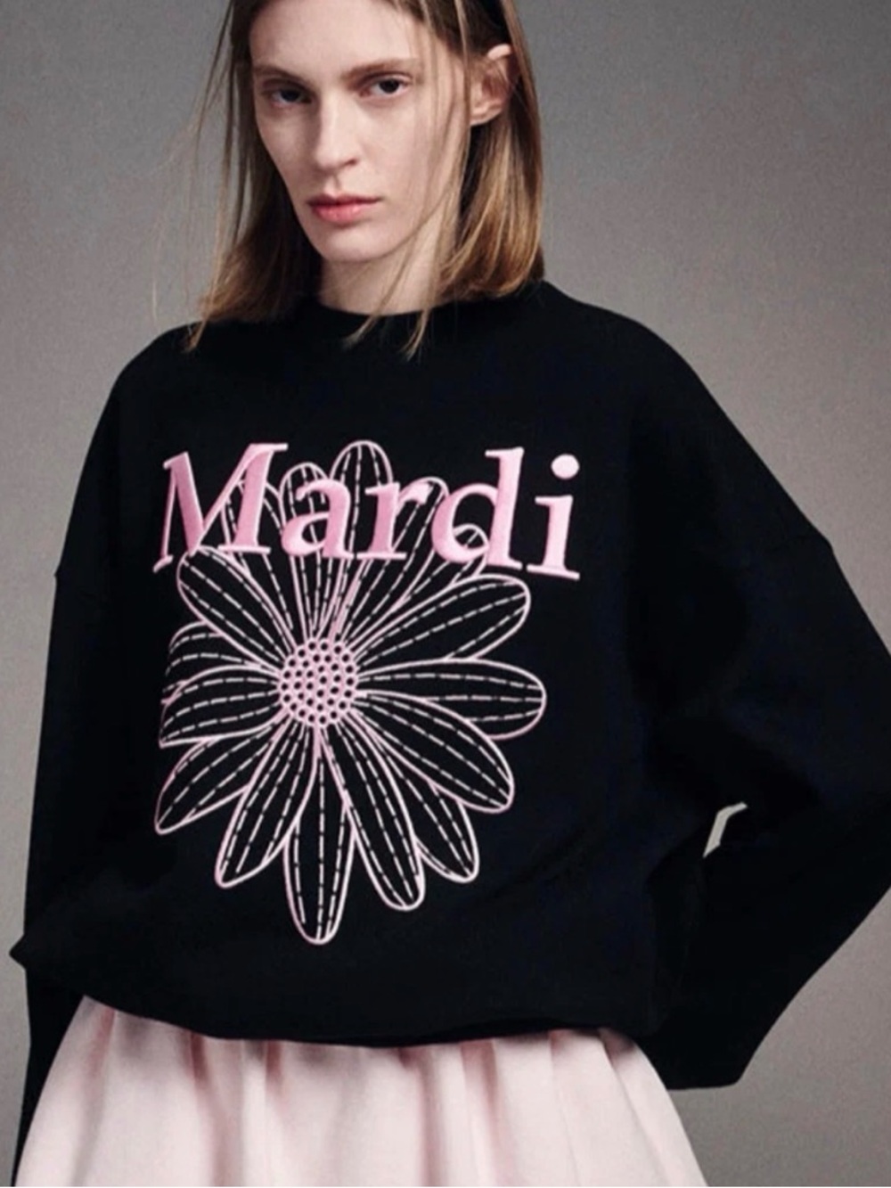 Mardi Mercredi FLOWERMARDI graphic sweatshirt One size